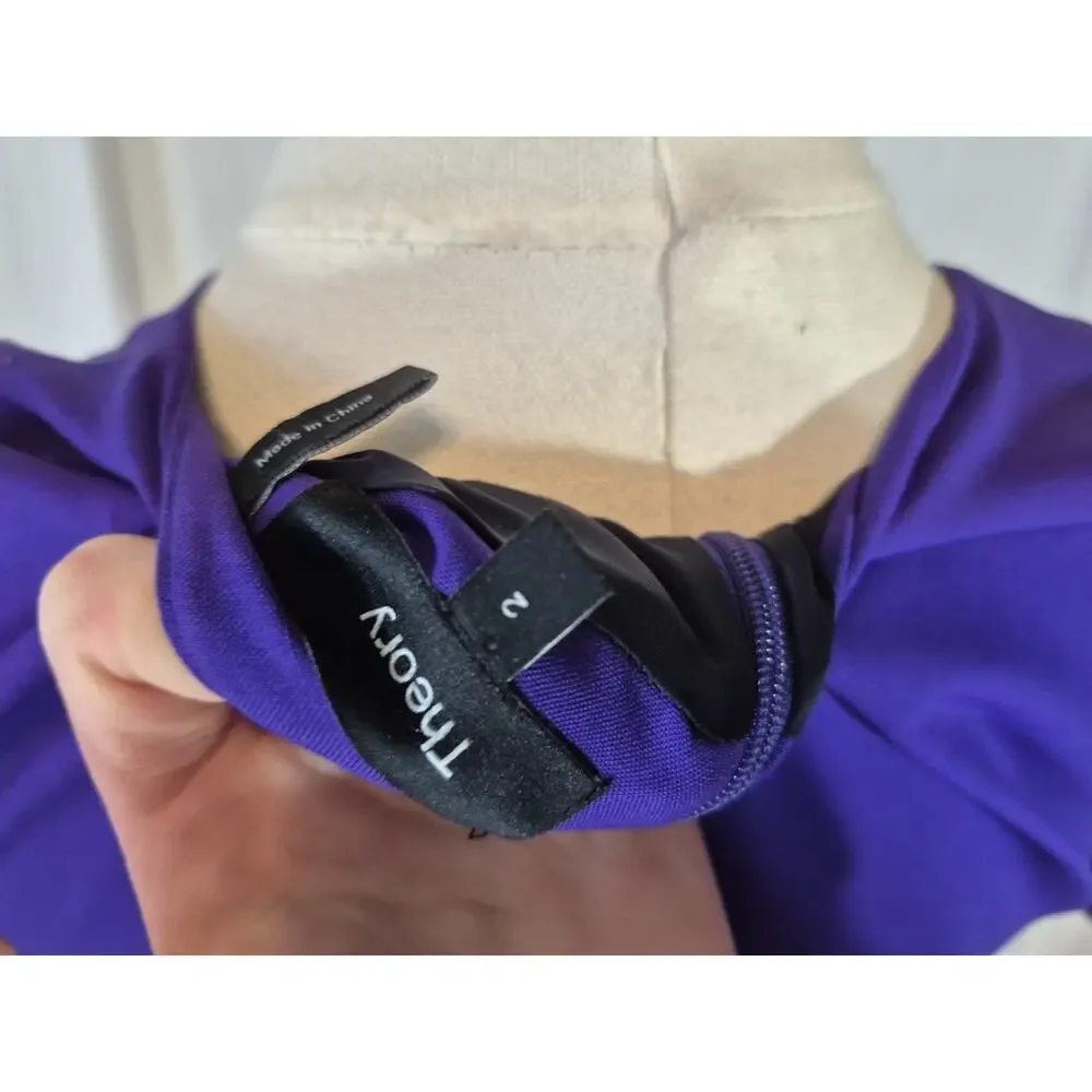 Theory Good Wool Princess Seam Sheath Mini Dress US 2 - Picture 9 of 9